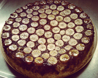 Bolo de banana caramelado