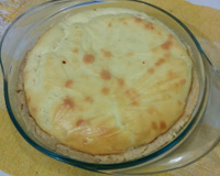 Quiche de queijo e alho poró