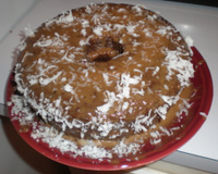 Bolo de chocolate com coco