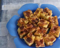 Torta de banana com pão velho