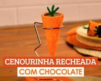 Cenourinha recheada com chocolate