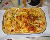Quiche de queijo e presunto