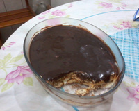 Pavê de laranja e ganache de chocolate