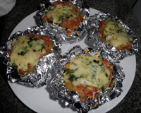 Batata recheada com calabresa defumada