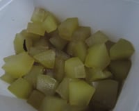 Doce de mamão verde em cubinhos