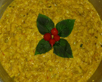 Risoto de carne moída e provolone