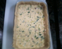 Quiche de alho poró com bacon