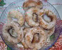 Rosquinha frita nevada