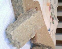 Bolo de farinha de mandioca com banana