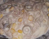 Macarrão integral ao molho branco