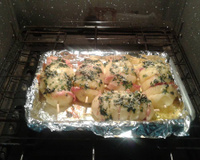 Batata assada com bacon