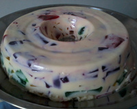 Gelatina colorida sem carboidrato