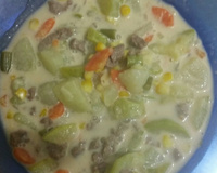 Sopa de legumes com cream cheese light