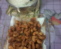 Camarão empanado crocante