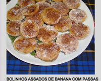 Bolinhos de banana com passas do Lúcio Cezar