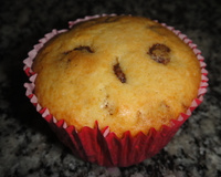 Muffins de baunilha e chocolate