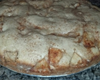 Torta de maçã e banana com canela