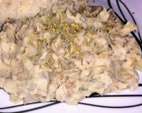 Purê de batata com sardinha muito facil