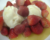 Frutas flambadas do La Forneria