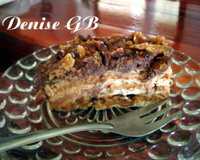 Torta de doce de leite e amendoim