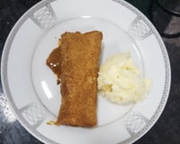 Rolinhos de banana com doce de leite