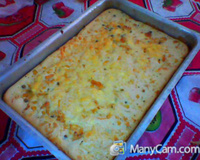 Torta de frango de liquidificador