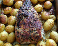 Batata bolinha com alecrim