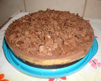 Torta de maracujá com chocolate