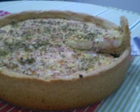 Quiche de queijo e presunto