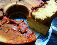 Bolo de fubá com goiabada