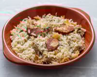 Arroz com linguiça