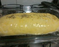 Pão de cebola e calabresa