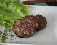 Carne de hambúrguer rústica