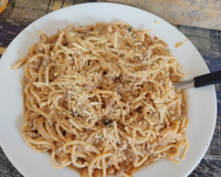 Macarrão com carne moída