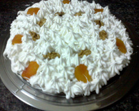 Bolo de café e nozes