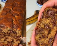 Bolo de banana com chocolate: receita prática para o lanche da tarde parece de cafeteria e fica extremamente fofinho
