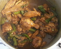 Frango com açafrão