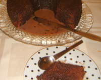 Bolo de chocolate molhado da Jú
