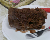 Bolo de chocolate na caneca