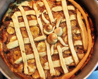 Torta de banana com massa podre