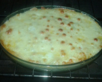 Bacalhau com purê de batata maravilhoso