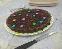 Torta aveludada de chocolate