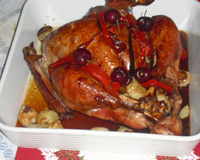 Peru com farofa crocante