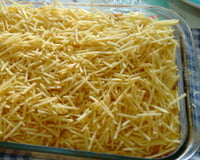 Frango com Catupiri e batata palha da tia Gracia