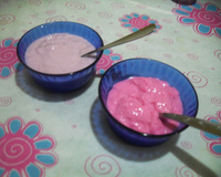 Sobremesa tipo danoninho gelado