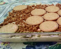 Pavê de doce de leite com amendoim