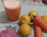 Receita de suco de laranja e cenoura
