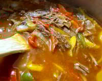 Carne louca com cerveja