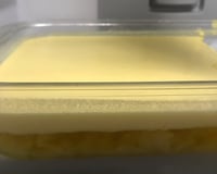 Gelatina de abacaxi com creme de leite