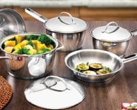 Renove sua cozinha gastando pouco: jogo de panelas Tramontina Inox com 49% de desconto